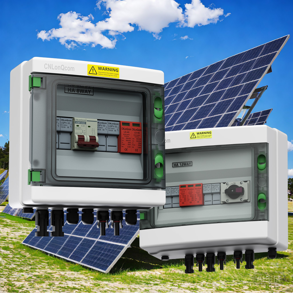 A energia solar acende a vida verde, as caixas de combinadores fotovoltaicos ajudam a geração de energia eficiente