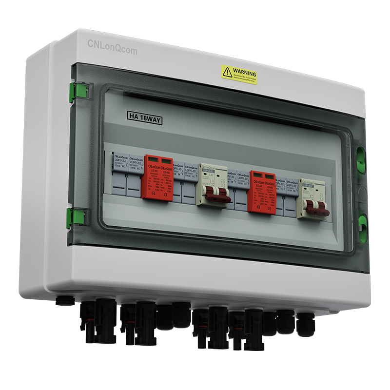 Caixa de combinador PV 4 em 2 out dc500v