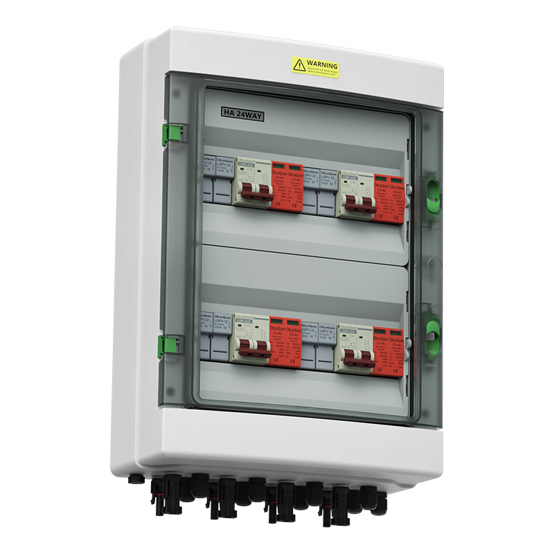 Caixa de combinador PV 4 em 4 fora DC500V